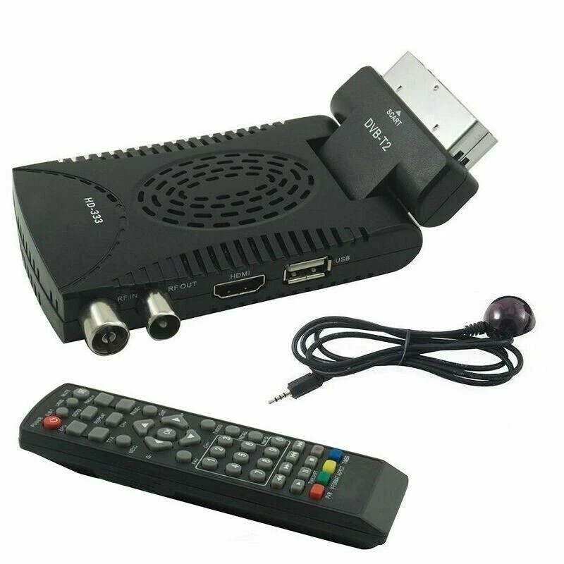 RICEV.DVB-T2 HEVC SCART/HDMI NERO